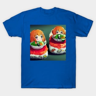 Kawaii Anime Sushi T-Shirt